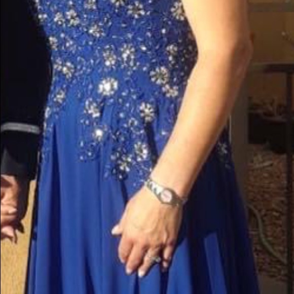 Izilady formal gown royal blue sz 10 - Picture 2 of 10